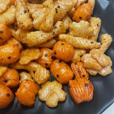 주문 일본 수입된 과자 소금기가 있는 맛있는 우연한 전병 online manufacture