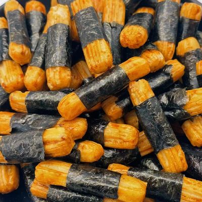 주문 바삭바삭한 전병 팽화 식품 일본 시금치 쌀 명부 바 스낵 online manufacture