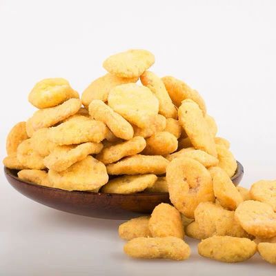 주문 고전적 밝은 구어진 누에 콩 금빛 컬러 잠두는 가볍게 소금을 쳤습니다 online manufacture