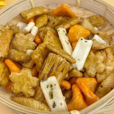 주문 다중 모양 전병 시금치 일본 혼합 전병 online manufacture