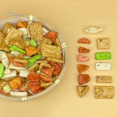 비빔밥 크래커 일본은 곡물 과자를 화려한 전병으로 칭합니다