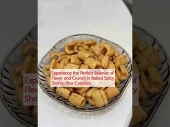 구운 매운 새우 쌀 크래커에서 맛과 크룩의 완벽한 균형을 경험하십시오.